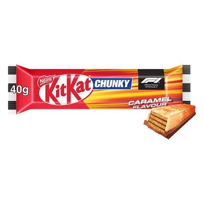 KitKat Chocolate Bar Multipack 24x - F1 Chunky Caramel or Cookie Dough 41.5g