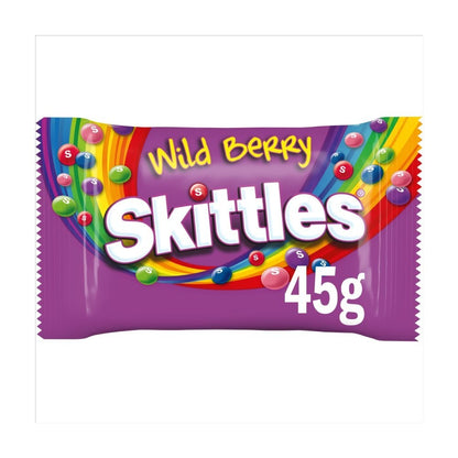 Skittles Chewy Sweets 45g | Crazy Sours, Tropical, Wild Berry & Fruit | 36 Pack