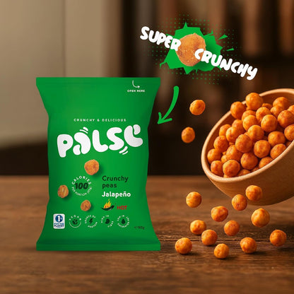 Palse Crunchy Peas & Broad Beans 50g x 12 | 3 Flavours | Vegan High Fibre