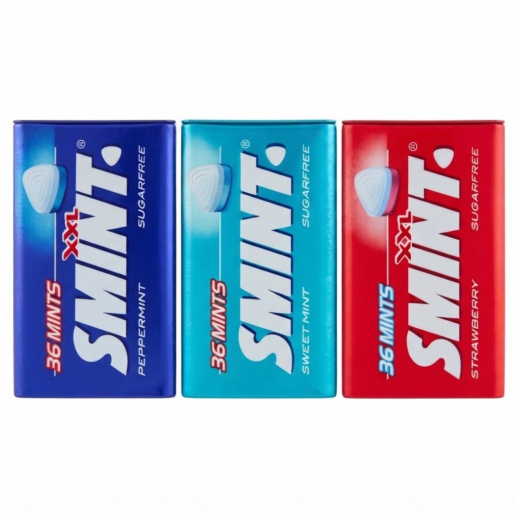 Pack of 12 or 144 Smint XXL Sugar Free Mints 25g Long Lasting Freshness Bulk
