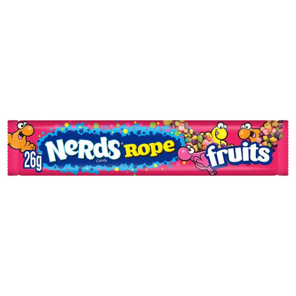 Nerds Rope Fruit Flavour Candy 26g x 24 | Crunchy & Chewy Sweets