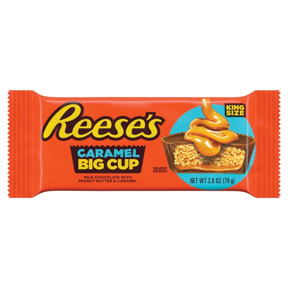 79g x 16 Pack Reese's Big Cup King Size Chocolate Lava & Caramel Peanut Butter Bulk