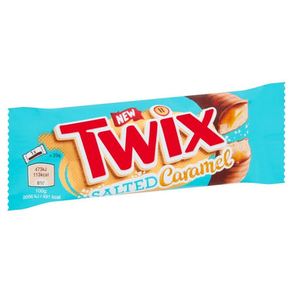 46g x 30 Twix Salted Caramel Milk Chocolate Bar Bulk Box Biscuit & Caramel Snack