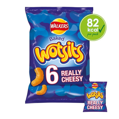 Wotsits Really Cheesy Snacks Crisps 16.5g | 6 Pack or 6 x 18 Bulk Box