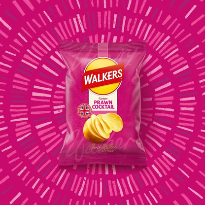 32.5g x 32 Pack Walkers Crisps Box - Cheese & Onion Salt & Vinegar Ready Salted