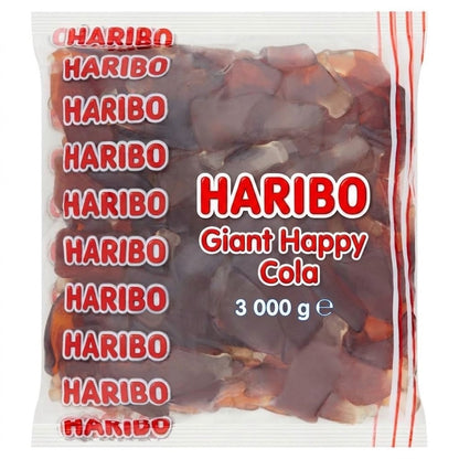 Haribo Giant Happy Cola Gums 3kg Bulk Bag | Cola Flavour Sweets