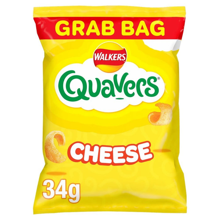 Walkers Quavers Cheese Crisps 34g x 30 | Grab Bags Bulk Box