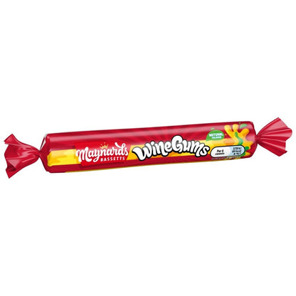 52g x 40 Maynards Bassetts Wine Gums Sweets Roll Bulk Box Fruit Flavoured Candy