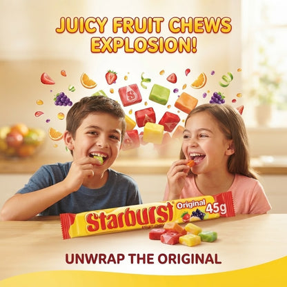 45g x 24 Starburst Vegan Fruit Chews Sweets Bulk Box Assorted Flavours