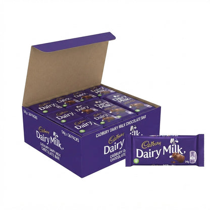 Cadbury Picnic Chocolate Bar 48g & Dairy Milk 54g Bulk Box 36 x Variety Pack UK
