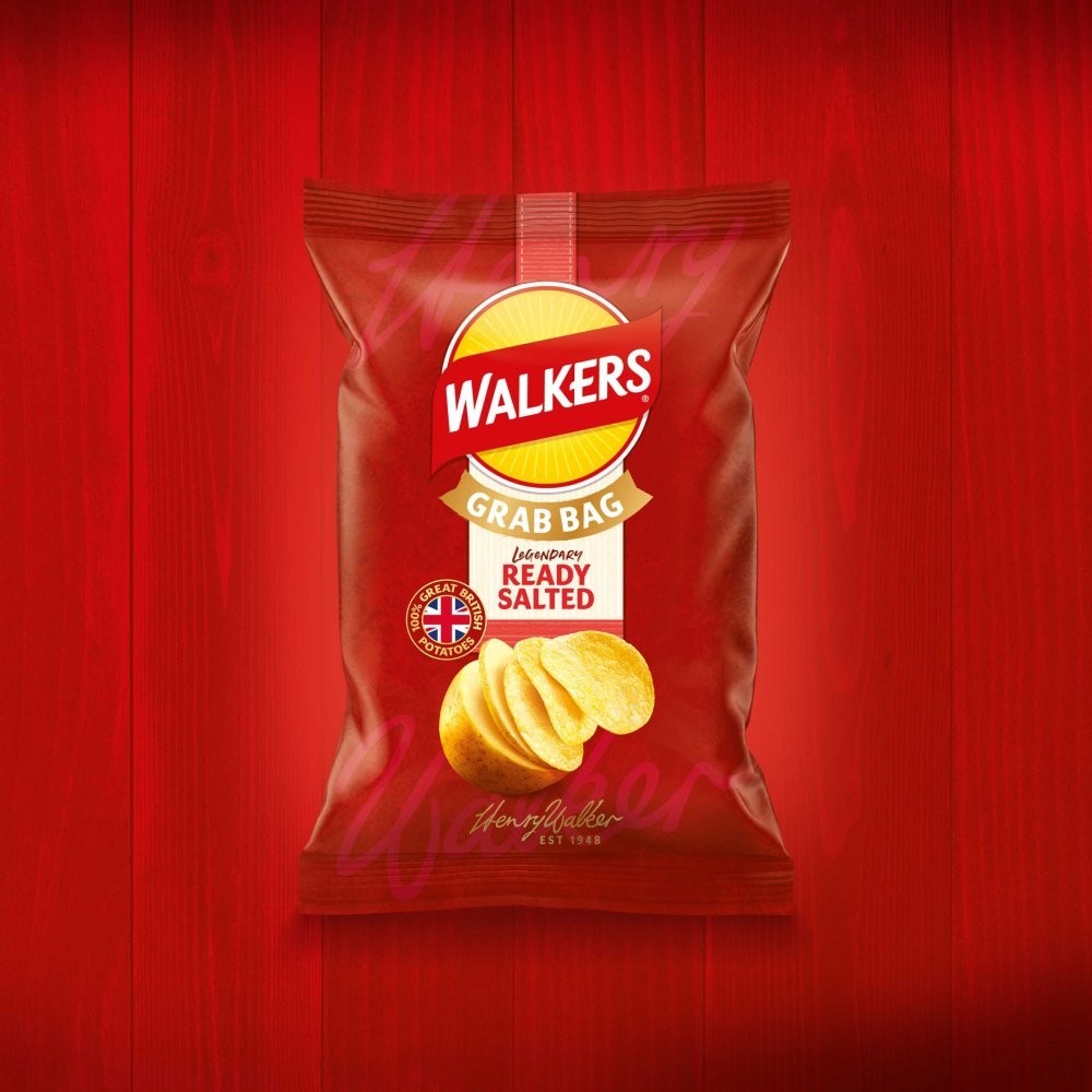 45g x 32 Packs Walkers Crisps Grab Bags Multipack Box - Choose Flavours