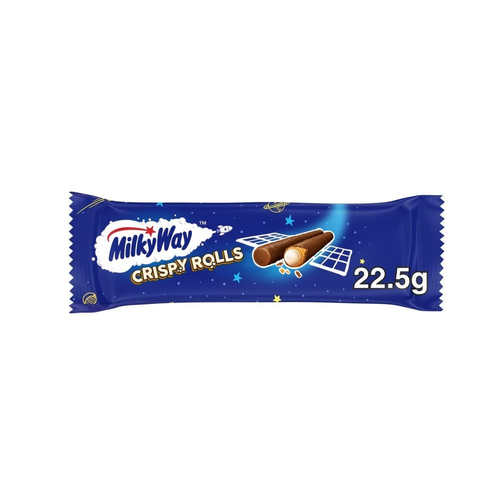 Milky Way Milk Chocolate Crispy Rolls Box 22.5g - Choice of Pack Size - 24 & 288