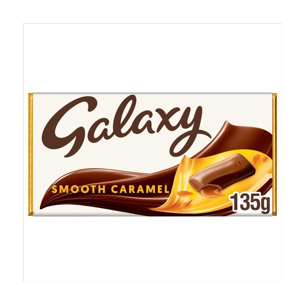 135g x 24 Galaxy Smooth Caramel & Milk Chocolate Block Bar Bulk Box Wholesale