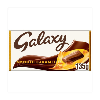 135g x 24 Galaxy Smooth Caramel & Milk Chocolate Block Bar Bulk Box Wholesale
