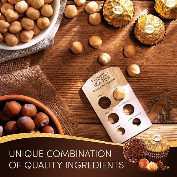 Ferrero Rocher Milk Chocolate Hazelnut Pralines Gift Box 200g 16 Pieces -1x & 5x