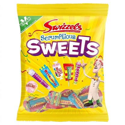 Swizzels Sweet Variety Pack 36 Bags | Scrumptious, Refreshers Choos & Curious Chews