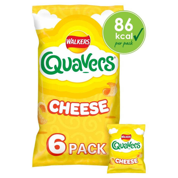 Walkers Quavers Cheese Crisps 16g x 6 | Multipack & Bulk Box