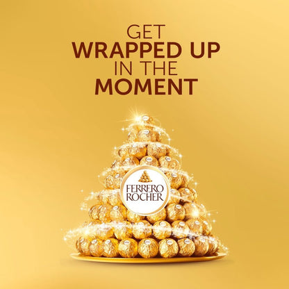 Ferrero Rocher Milk Chocolate Hazelnut Pralines Gift Box 200g 16 Pieces -1x & 5x