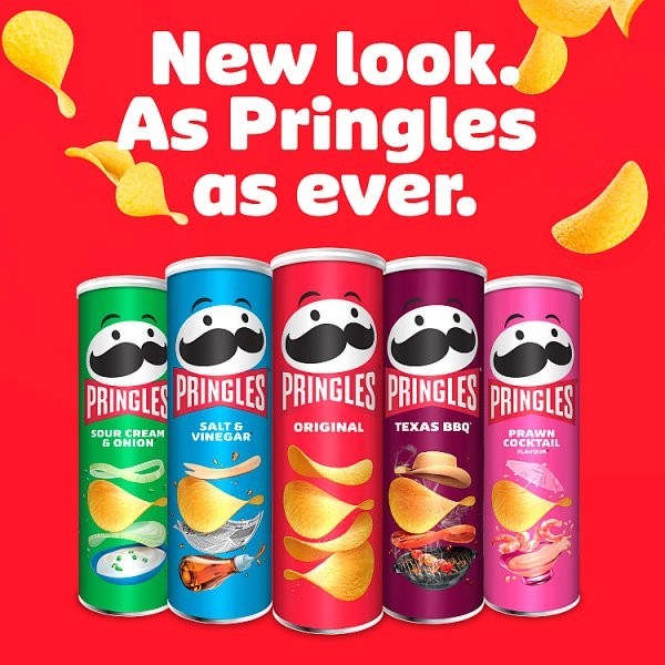 Pringles Multipack Crisps 40g x 12 | Original, BBQ, Salt & Vinegar & Sour Cream & Onion