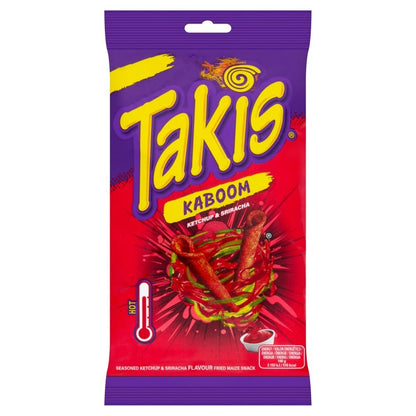 100g x 18 Takis Corn Snacks Smokin BBQ Kaboom Ketchup Sriracha Blue Heat Chilli