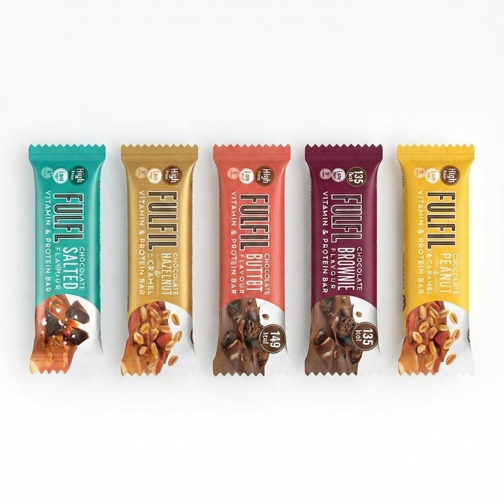40g x 15 FULFIL Vitamin & Protein Bars Multipack Low Sugar High Protein Healthy