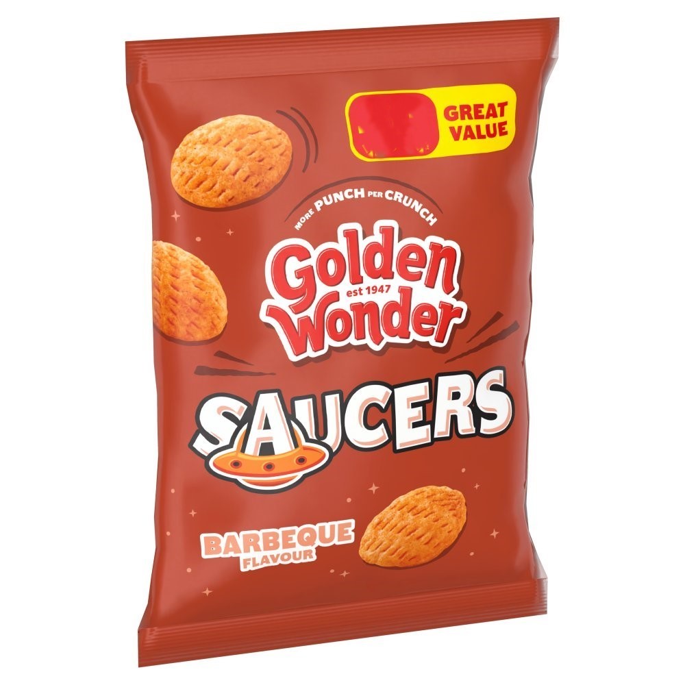 Golden Wonder Crisps & Snacks 40g–63g | Ringos, Saucers, Toms & Oinks