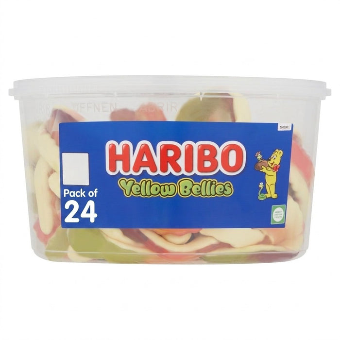 HARIBO Yellow Bellies Fruit & Foam Gums 768g x 24 | Tub
