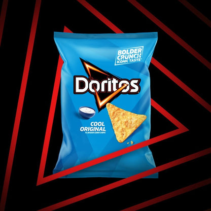Doritos Tortilla Chips 180g x 12 | Tangy Cheese & Cool Original | Sharing Bags