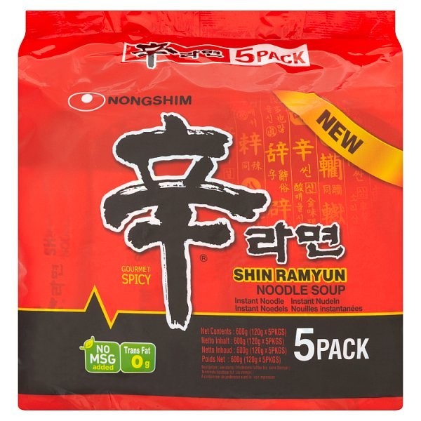 Nongshim Shin Ramyun Spicy Korean Noodles | 68g Cup & 120g Packs