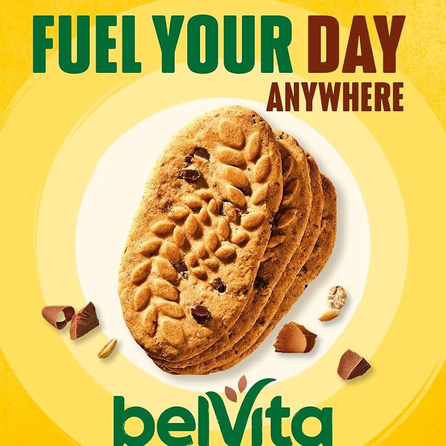 BelVita Soft Bakes Choc Chip Breakfast Bars 50g x 20 | Wholegrain & High Fibre