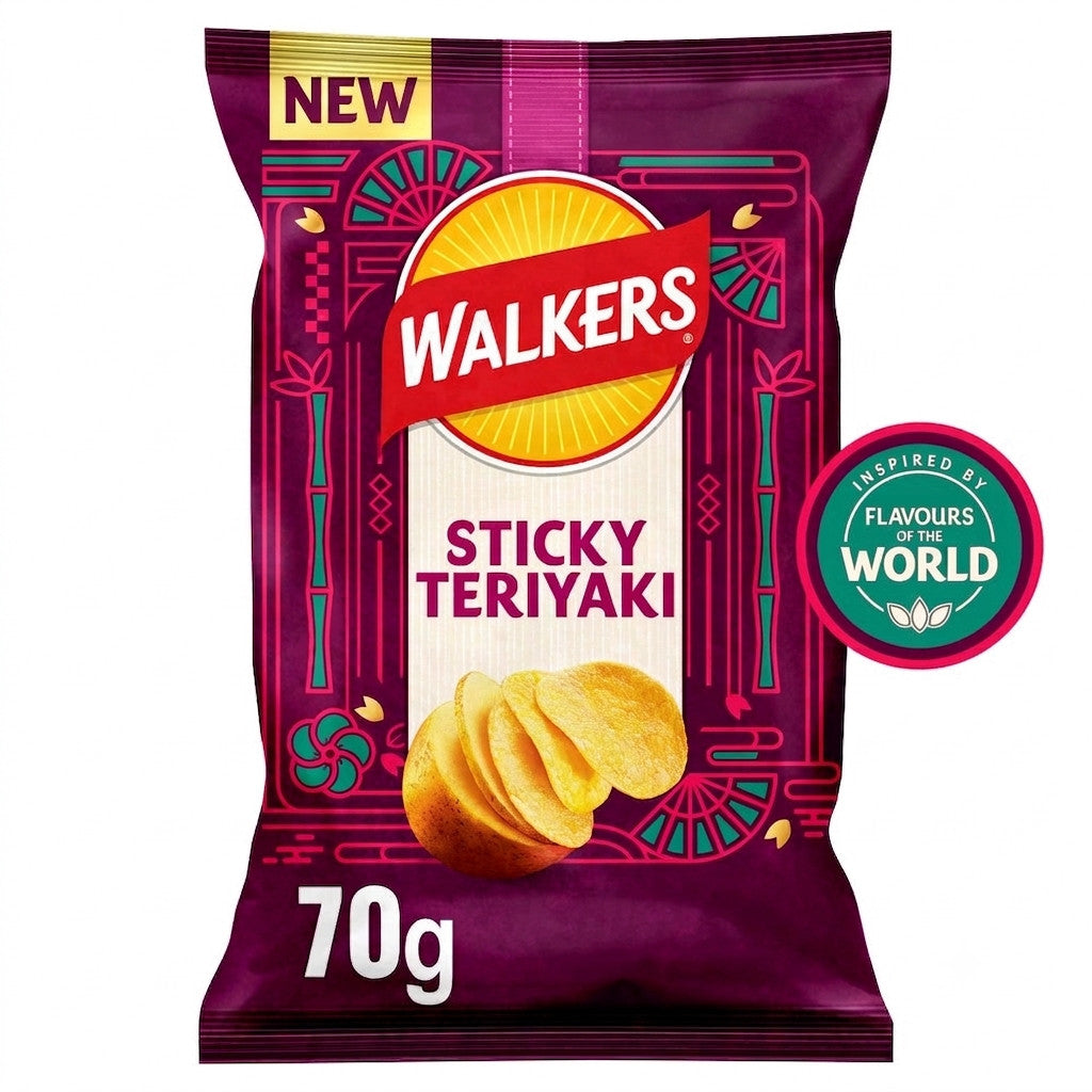 Walkers Sharing Crisps Variety Bundle 70g x 18 | 4 World Flavours