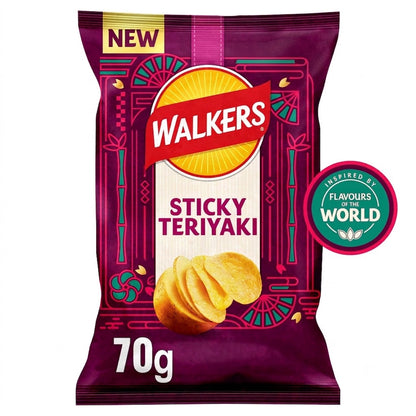 Walkers Sharing Crisps Variety Bundle 70g x 18 | 4 World Flavours