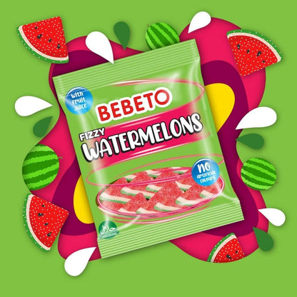 Bebeto Jelly Sweets 150g | Fizzy Watermelons, Rings, Strawberries, Worms & Bears