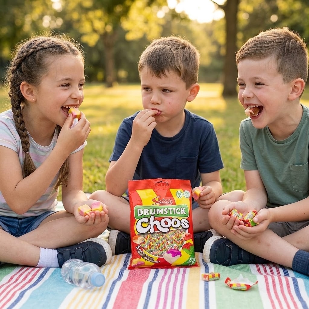 Swizzels Drumstick Choos 115g x 12 | Bite-Size Vegan Chewy Sweets