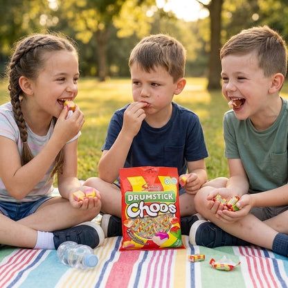 Swizzels Drumstick Choos 115g x 12 | Bite-Size Vegan Chewy Sweets