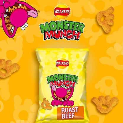 Walkers Monster Munch Grab Bag Crisps 40g x 35 | 3 Classic Flavours | Bulk Box