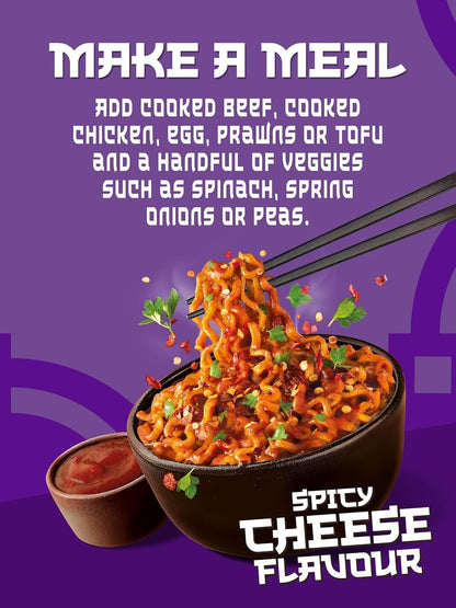 Maggi Korean Inspired Noodles 130g x 6 | Kimchi Chicken, Spicy Cheese or Gochujang Beef
