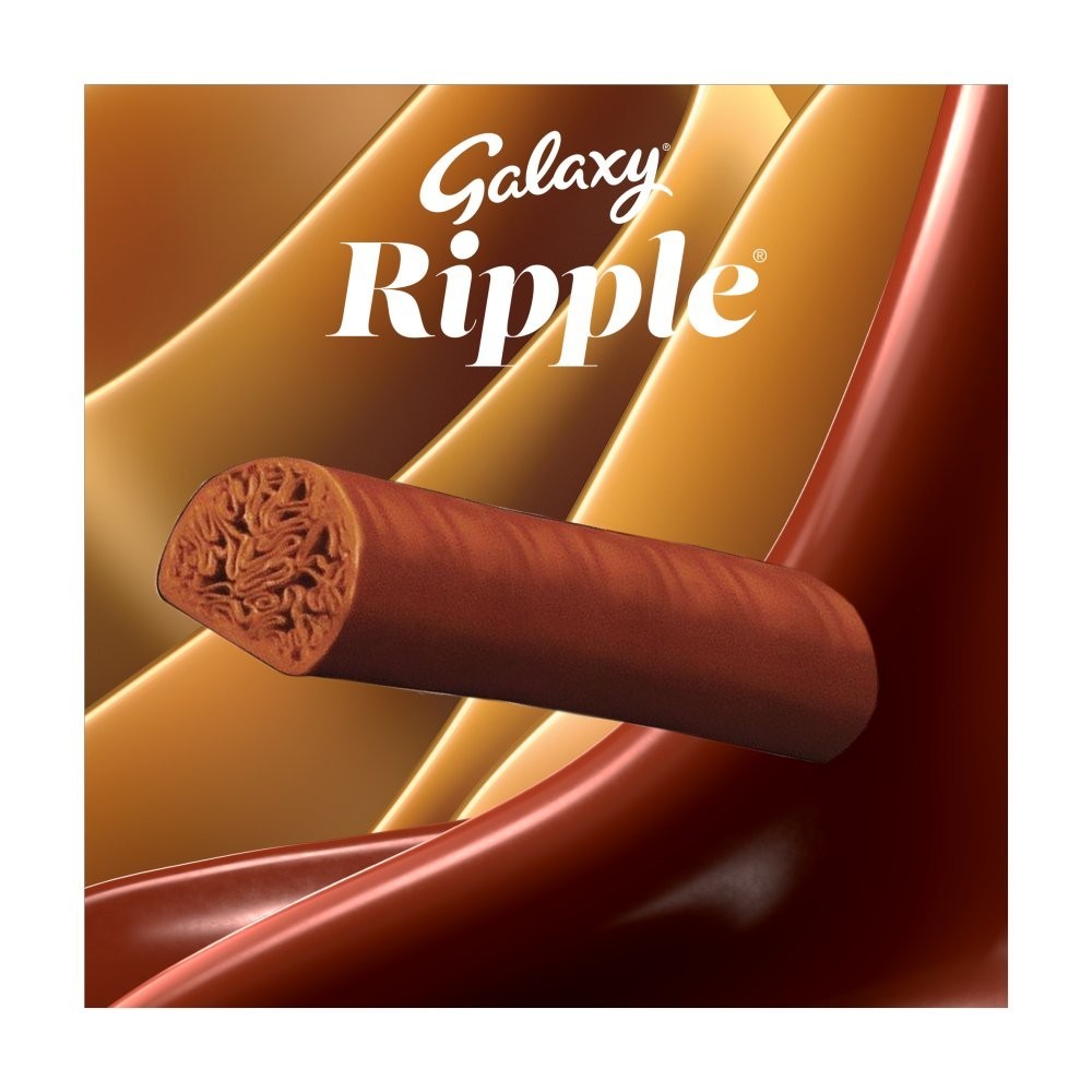 30g x 36 Galaxy Ripple Milk Chocolate Bar Bulk Box Rippled Centre Snack Pack