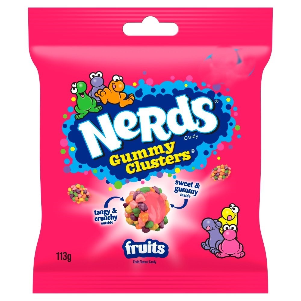 Nerds Gummy Clusters Candy 113g x 10 | Cherry Lemonade, Berries & Fruit Variety
