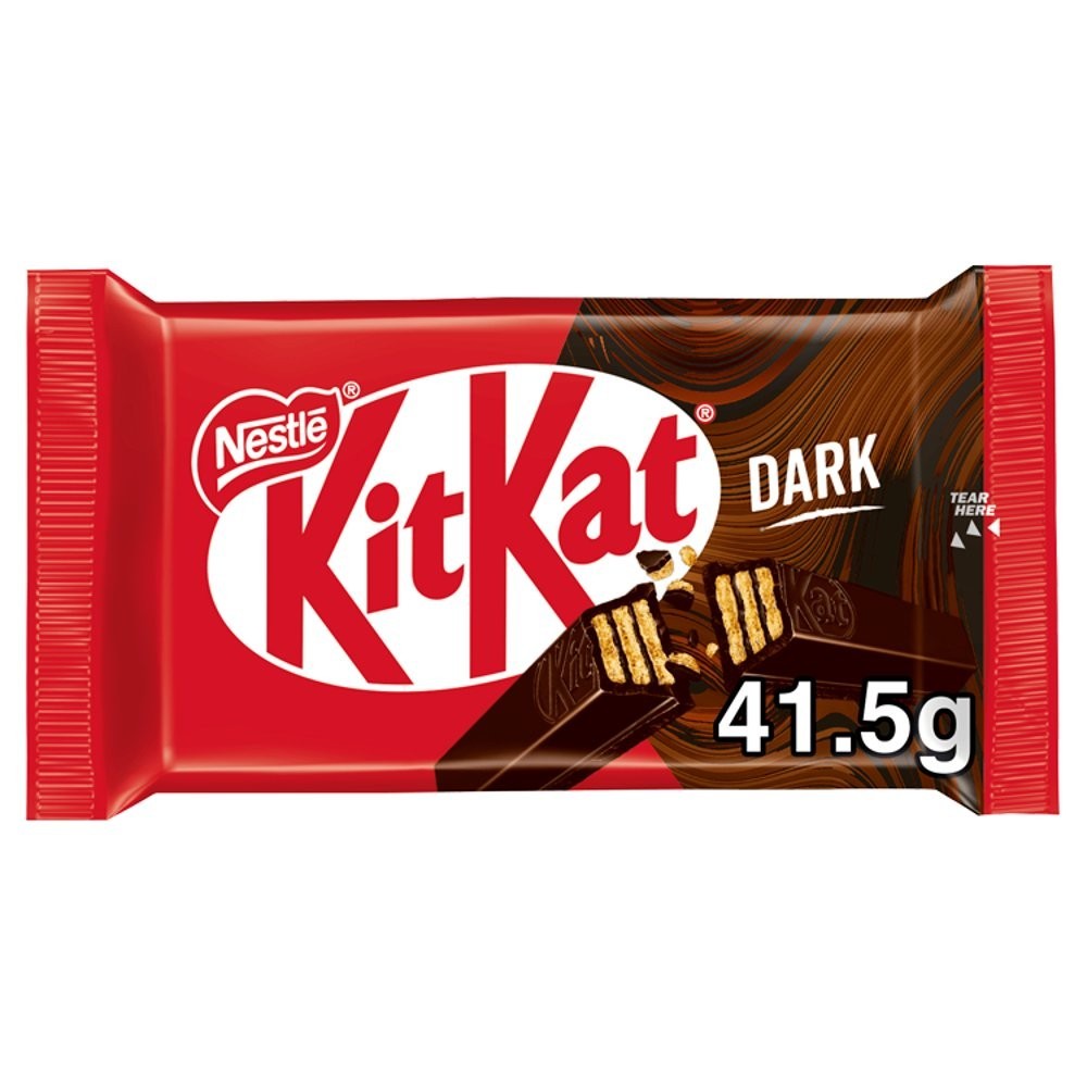 Nestle KitKat 4 Finger Dark Chocolate Bar 41.5g x 24 Bulk Box