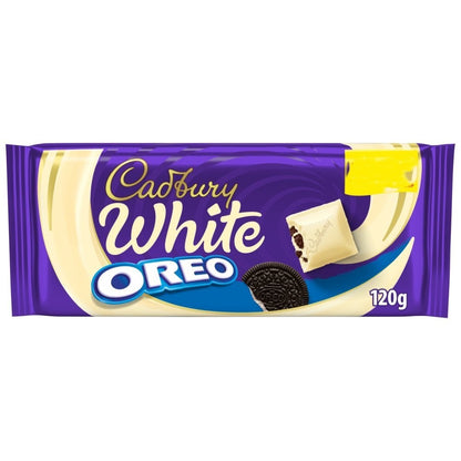 Cadbury Oreo Chocolate Bar 120g x 17 Box - Dairy Milk & White Chocolate Variants