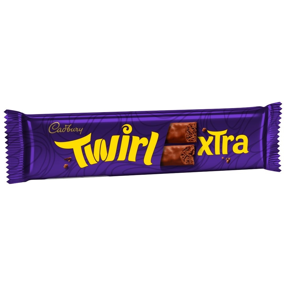 Cadbury Twirl Chocolate Bar Range Xtra Duo 54g 107.5g 43g Bulk Box Multipack