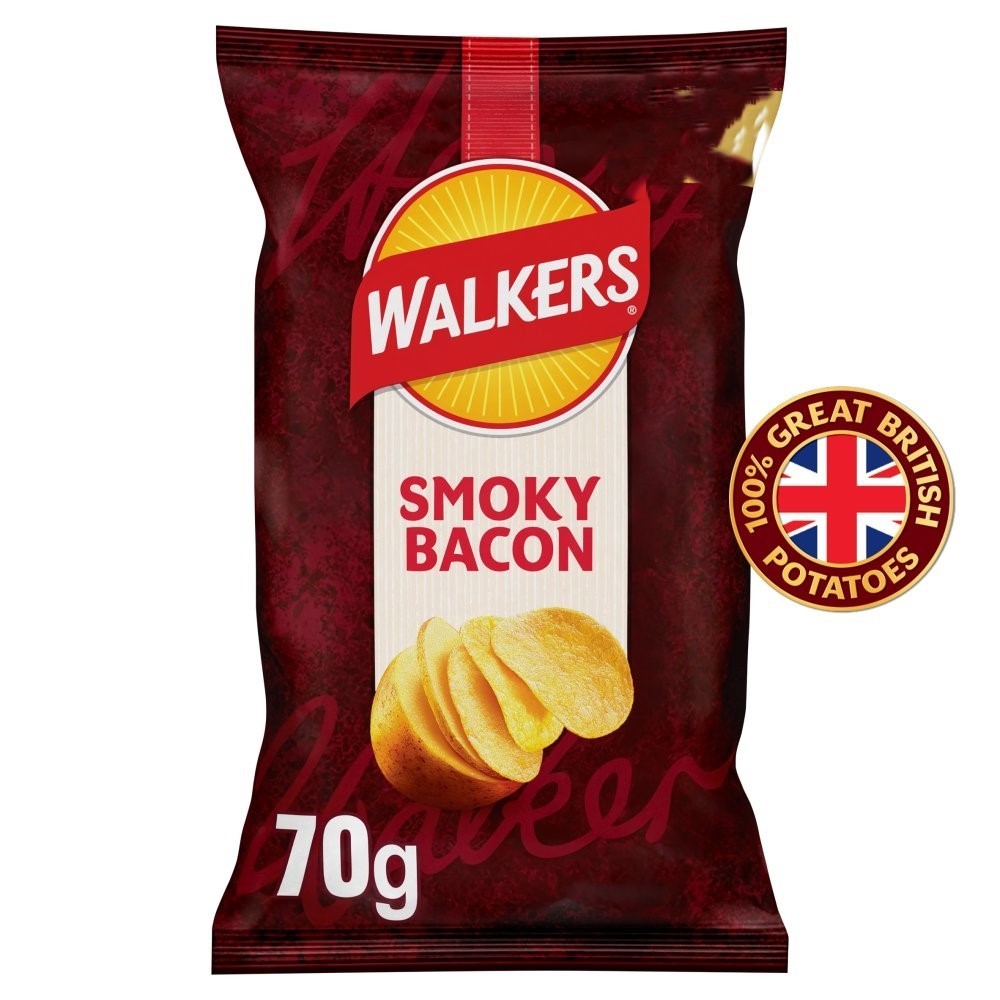 Walkers Sharing Crisps 70g x 18 | 6 Classic Flavours | Great British Potatoes