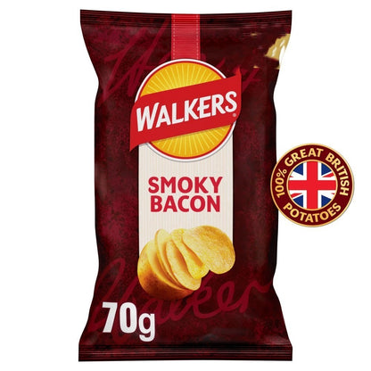 Walkers Sharing Crisps 70g x 18 | 6 Classic Flavours | Great British Potatoes