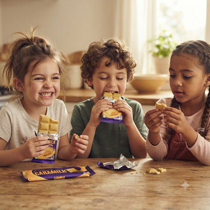 Cadbury Caramilk Chocolate Tablet 80g x 26 Bulk Box Caramelised White Chocolate