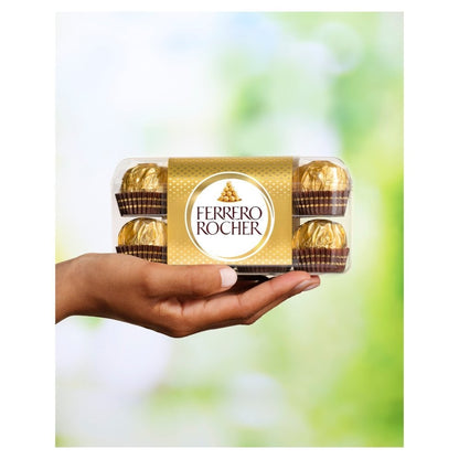 Ferrero Rocher Milk Chocolate Hazelnut Pralines Gift Box 200g 16 Pieces -1x & 5x