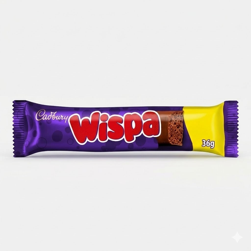 Cadbury Wispa & Wispa Gold Chocolate Bars Bulk Box - 36g or 48g x 48 UK