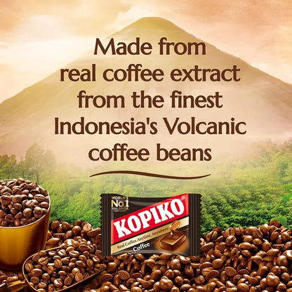 Kopiko Coffee & Cappuccino Candy 100g x 12 | Real Coffee Extract Sweets