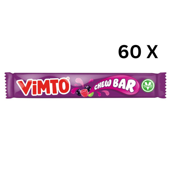 Swizzels Vimto Chew Bars 18g x 60 | Vegan Chewy Sweets