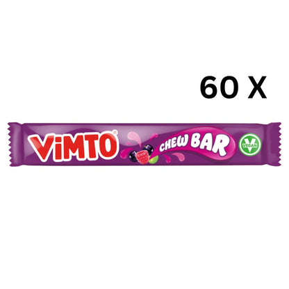 Swizzels Vimto Chew Bars 18g x 60 | Vegan Chewy Sweets
